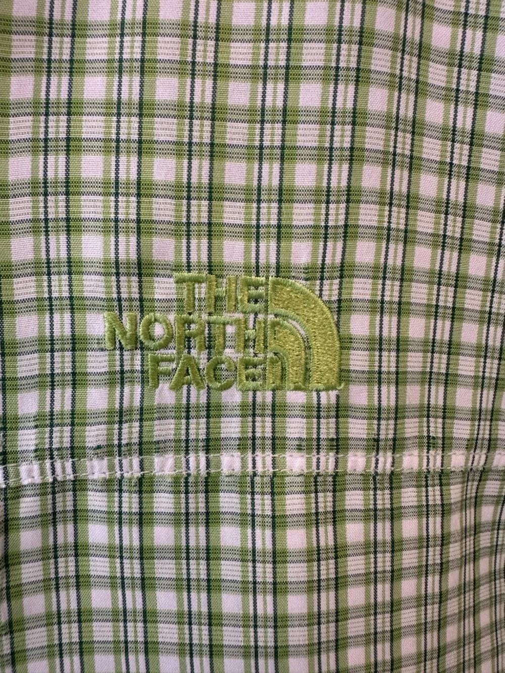 The North Face green plaid shirt - Men's XL